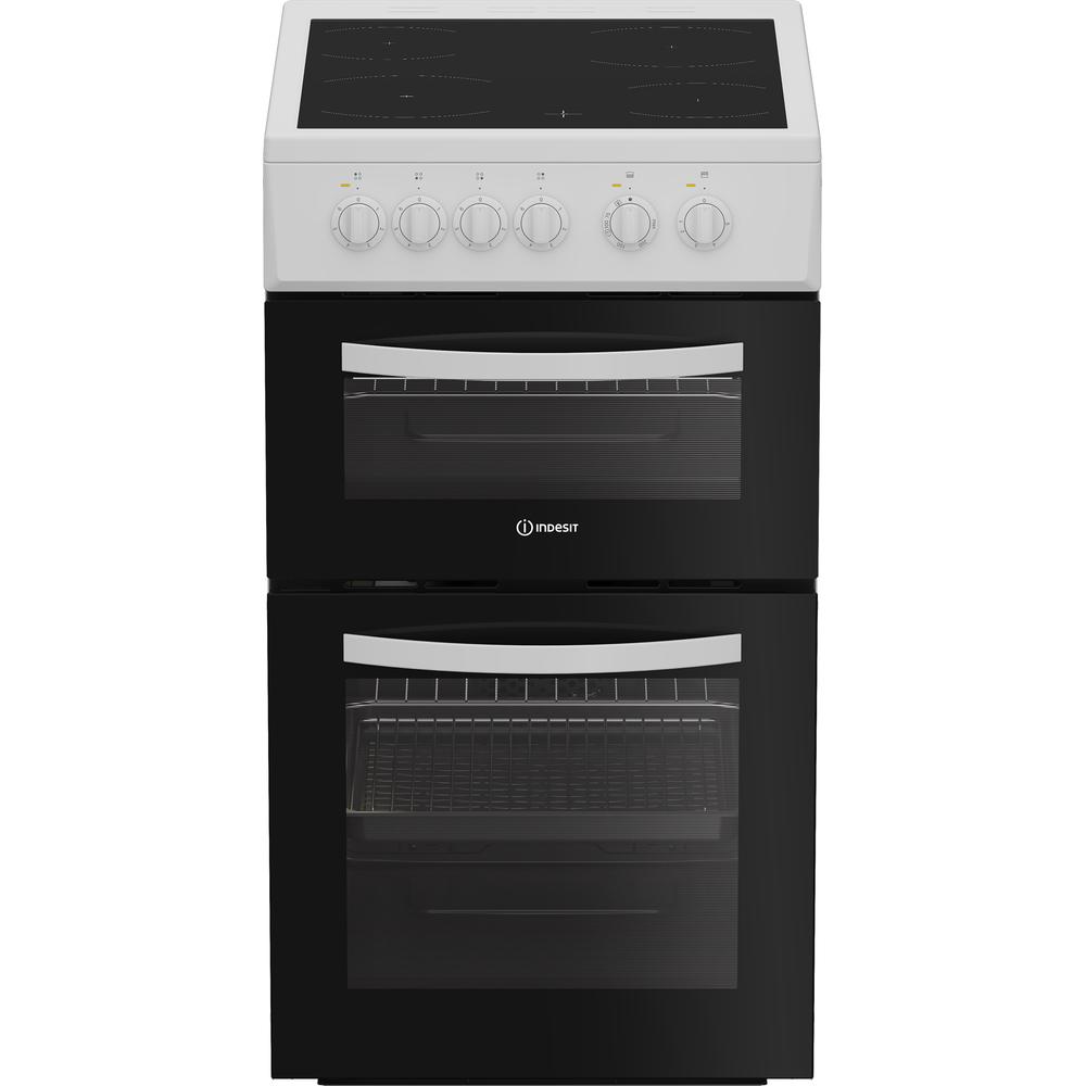 Indesit Electric freestanding double cooker: 50cm - ITE5EMW