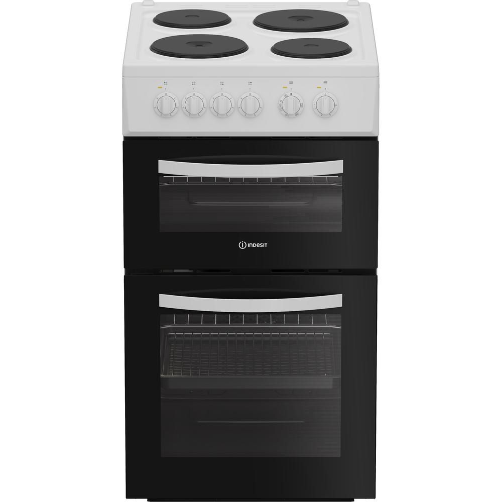 Indesit Electric freestanding double cooker: 50cm - ITE5EMW