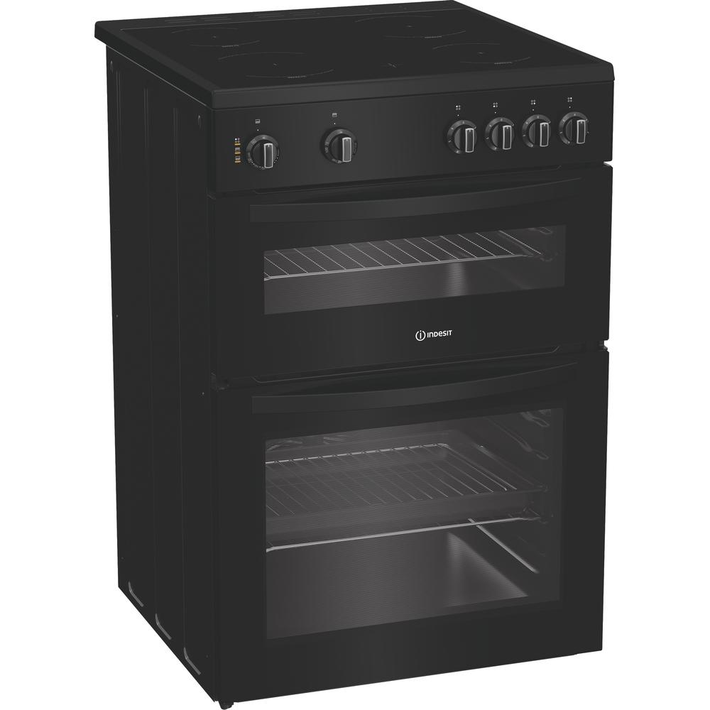 Indesit Electric freestanding double cooker: 60cm - IDE6VMB