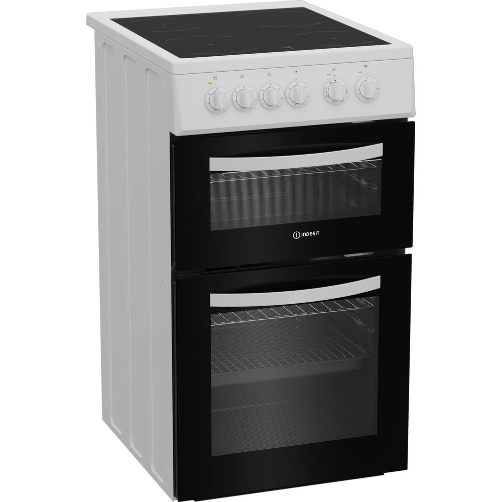 Indesit Electric freestanding double cooker: 50cm - ITE5VMW