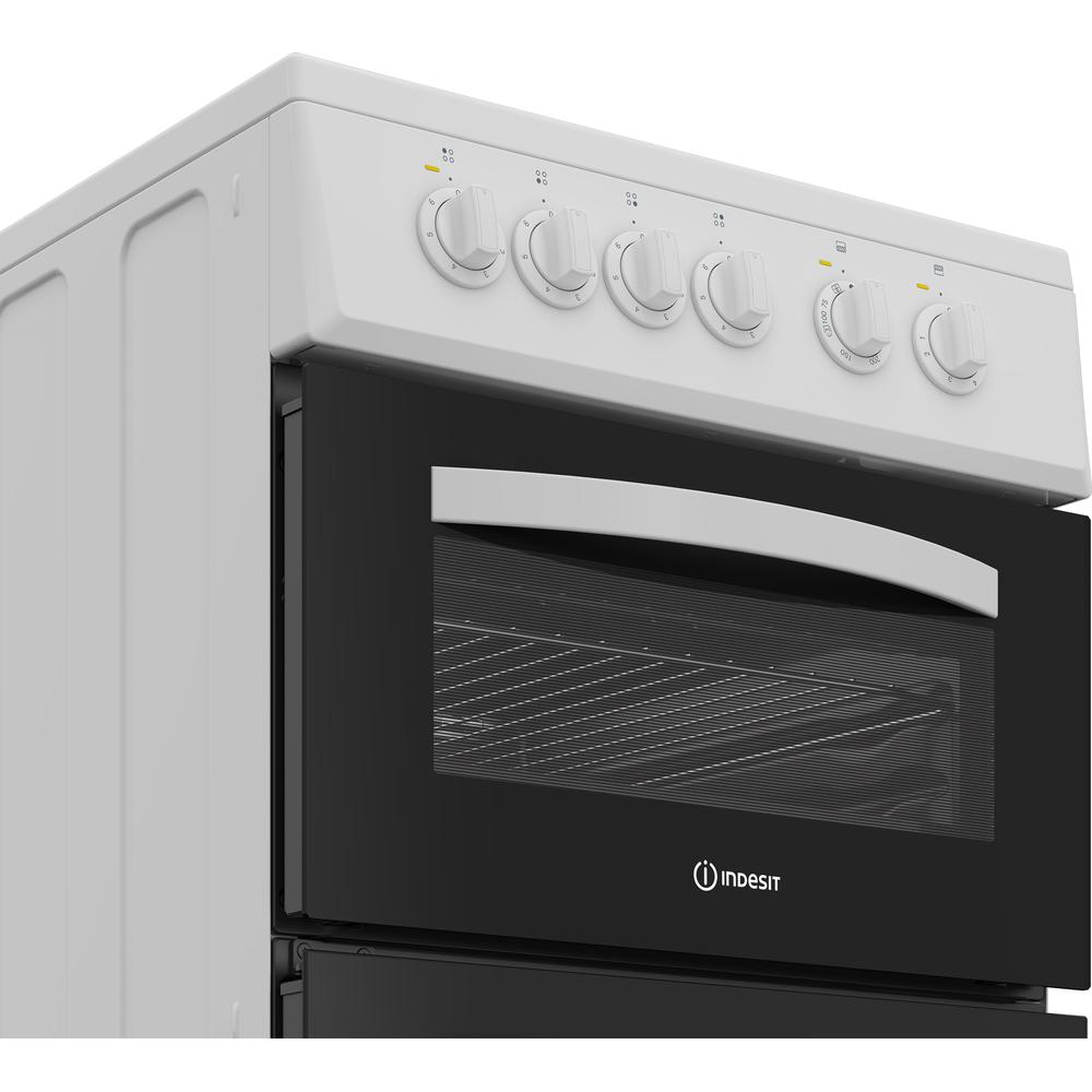 Indesit Electric freestanding double cooker: 50cm - ITE5VMW
