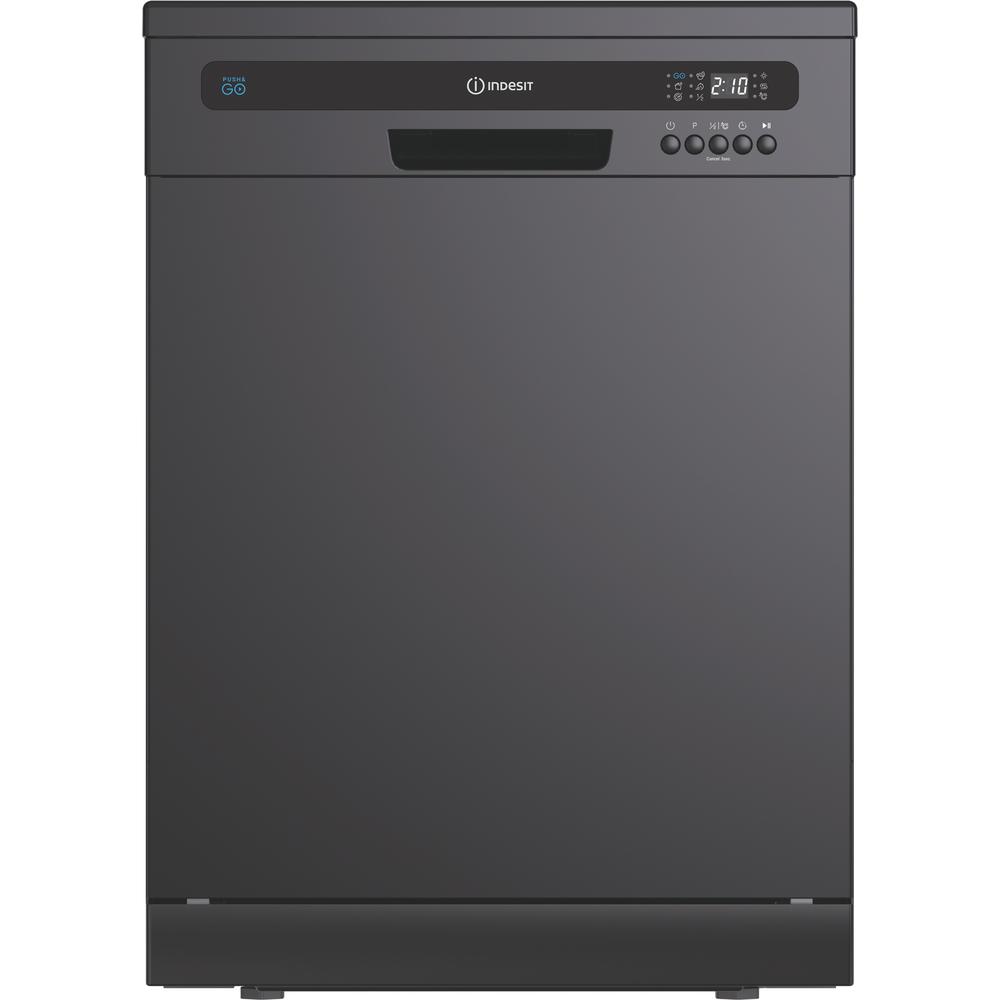 Indesit Dishwasher: full size, black colour - IN2FE13CNO7BUK