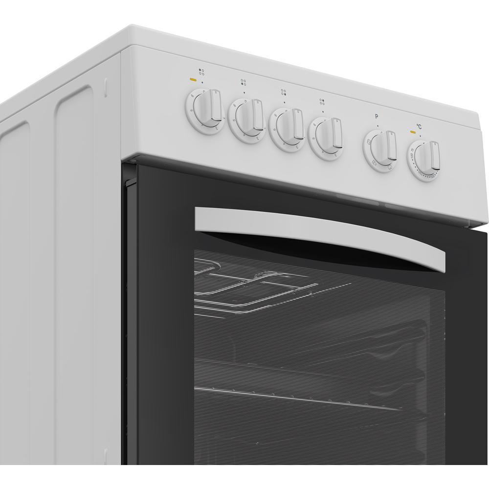 Indesit I5E3KMW 50cm Electric Single Cooker - White