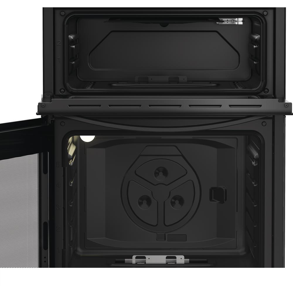 Indesit Gas freestanding double cooker: 60cm - IDG6GB