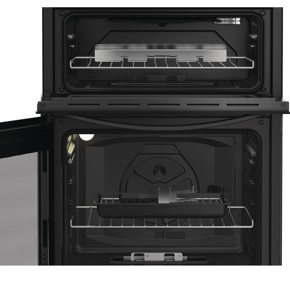 Indesit Gas freestanding double cooker: 60cm - IDG6GB