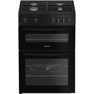Indesit Gas freestanding double cooker: 60cm - IDG6GB