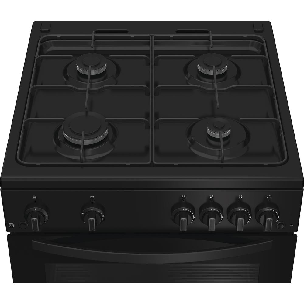 Indesit Gas freestanding double cooker: 60cm - IDG6GB