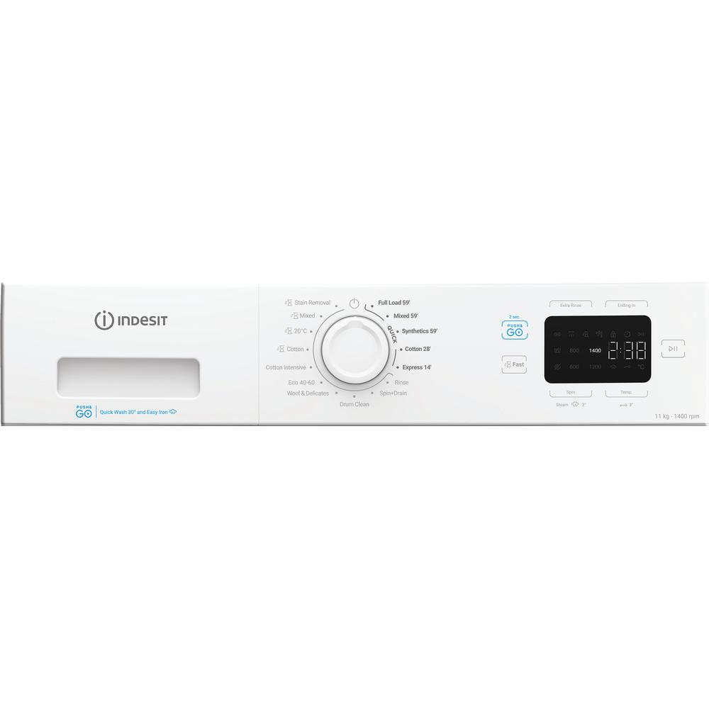 Indesit Freestanding front loading washing machine - IP 1146 PUSH&GO UK