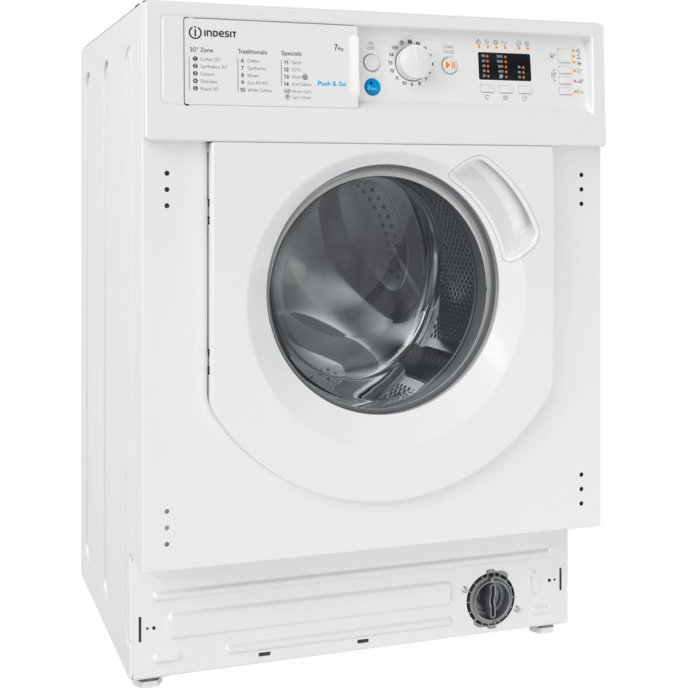 Indesit Push&Go BI WMIL 71252 UK N 7kg Integrated Washing Machine