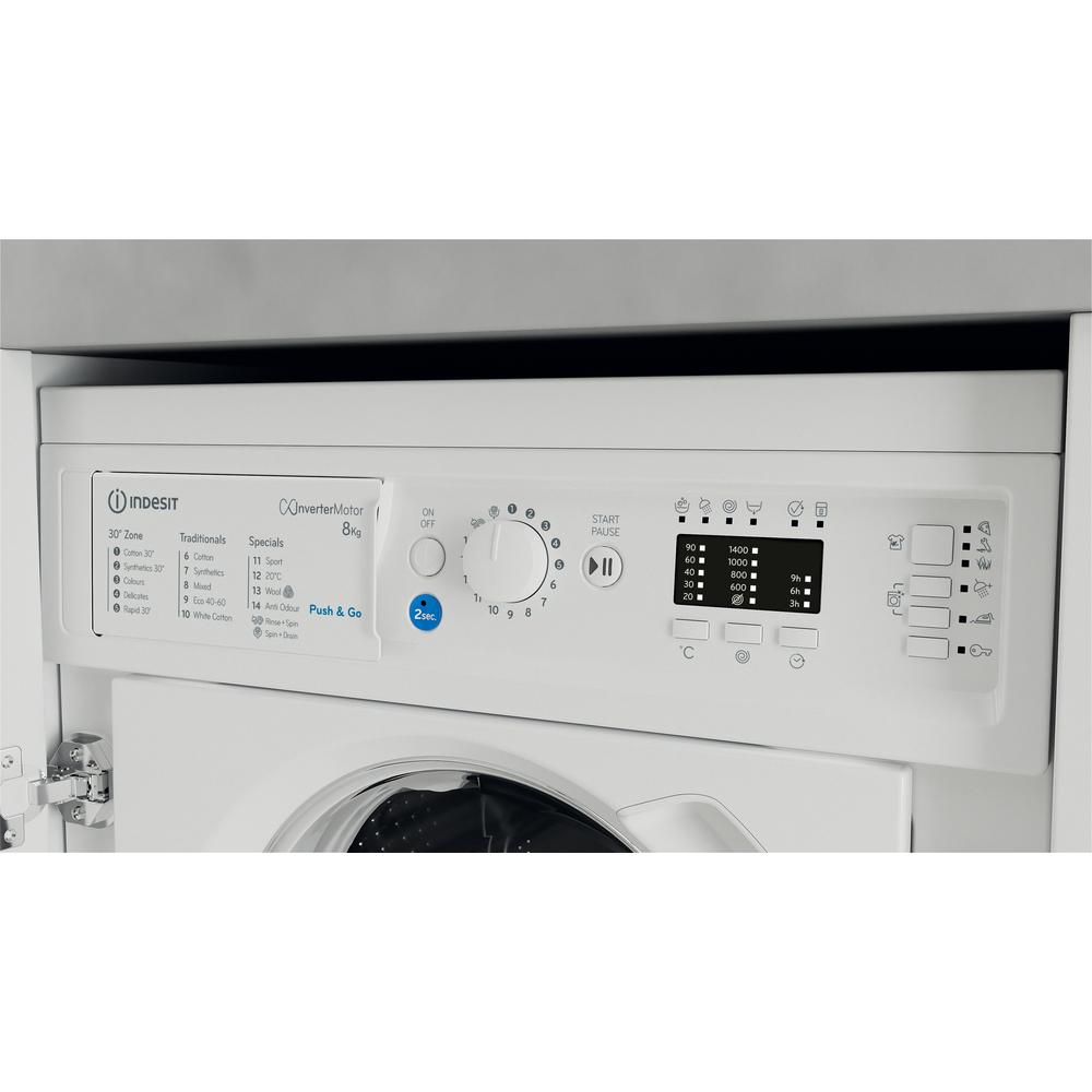 Indesit Push&Go 8kg Integrated Washing Machine