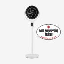 AirFlo™ 43" Hybrid Pedestal Fan - Ultra-Quiet Air Circulator - White/Black